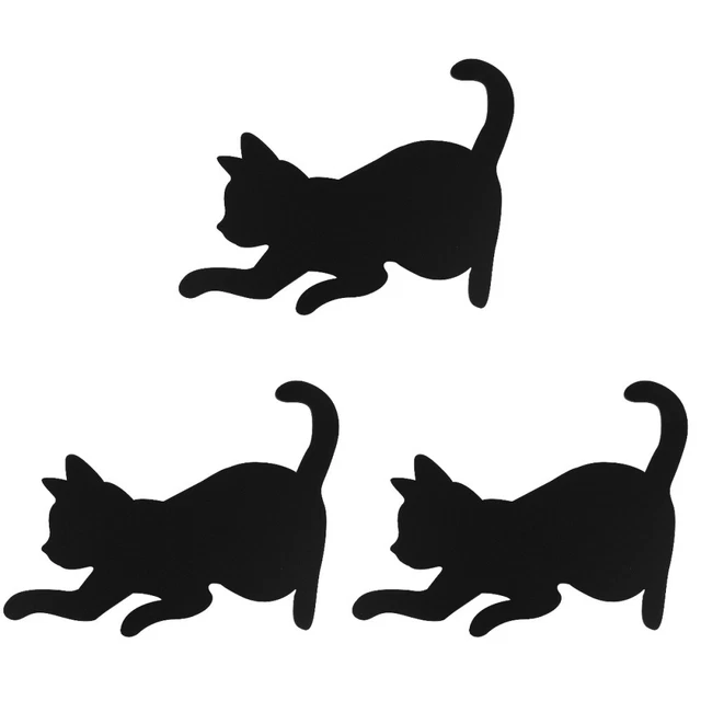 3 PC SILHOUETTE Lights LED Night Light Dressing Table The Cat Baby £47.