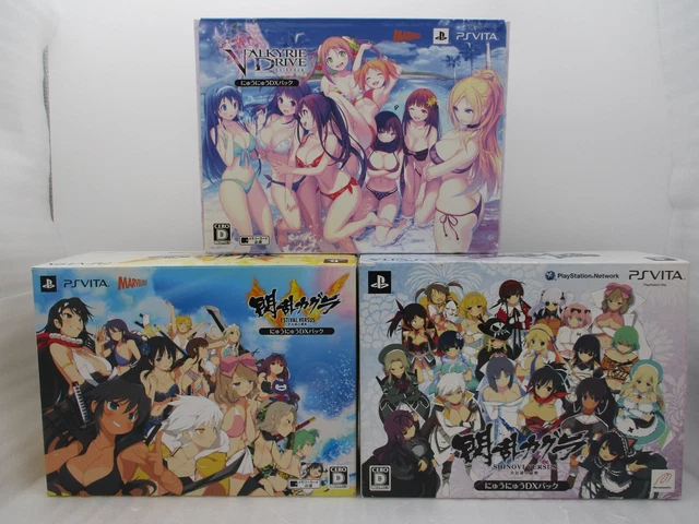 PSVITA Senran Kagura Shinovi, Estival Versus & Valkyrie Drive DX Pack 3pcs Japan