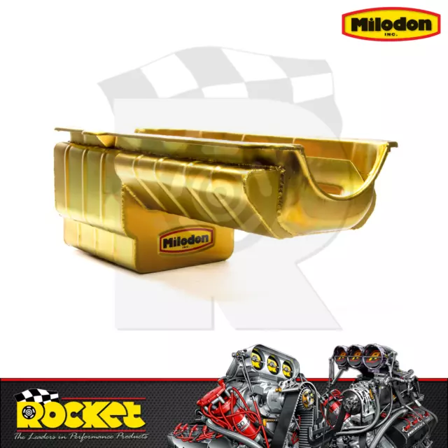 Milodon Drag Racing Oil Pan Fits Chev SB Dart SHP w/ RH Dipstick - MI31169