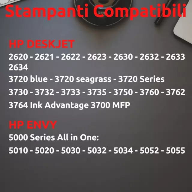 Cartucce compatibili per HP 304XL 304 XL Deskjet 3750 3760 3762 3764 3700 MFP 3