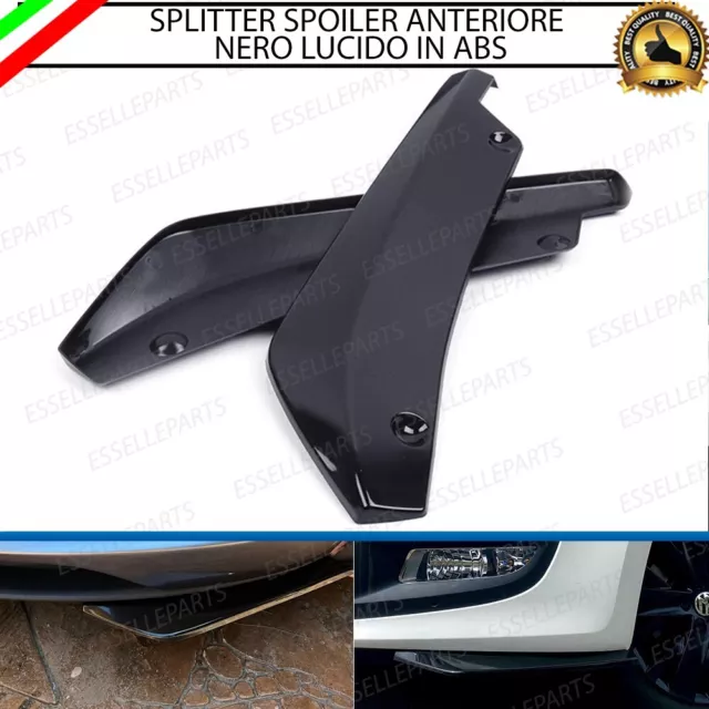 Lame Spoiler Sottoparaurti Splitter Anteriore Nero Lucido Per Opel Astra J