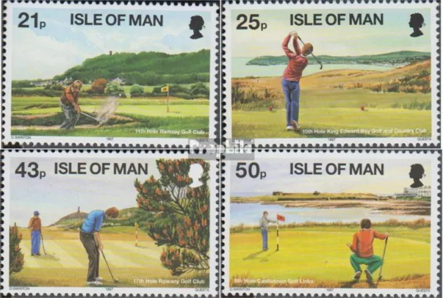 Briefmarken GB - Isle of Man 1997 Mi 730-733 (kompl.Ausg.) postfrisch Golf