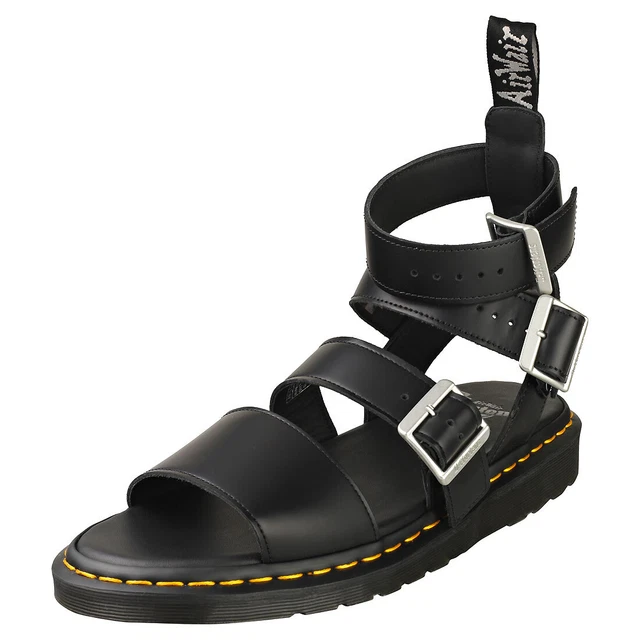 Dr. Martens Gryphon Strap Rick Owens Mens Black Walking Sandals - 10 US