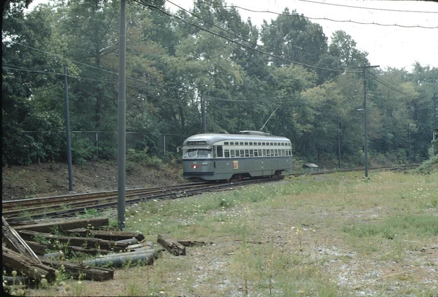 PSCT PCC Trolley Streetcar Kodachrome original Kodak Slide