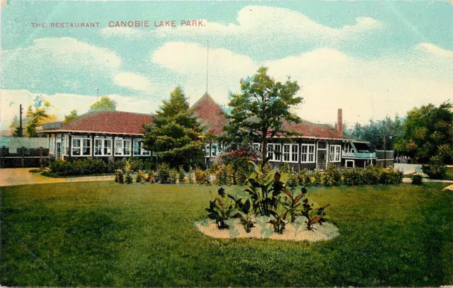 c1910 Postcard; The Restaurant, Canobie Lake Park, Salem NH Rockingham County