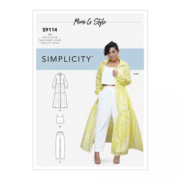 S8845, Simplicity Sewing Pattern Mimi G Misses', Men's & Teens' Jean Jacket