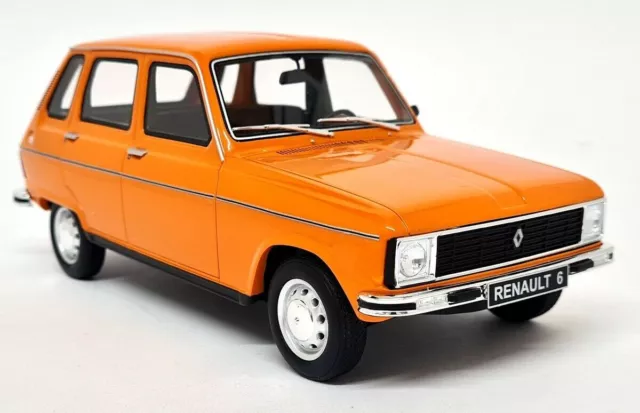 Otto 1/18 - Renault 6 TL Orange Andalou 1976 - Resin Scale Model Car