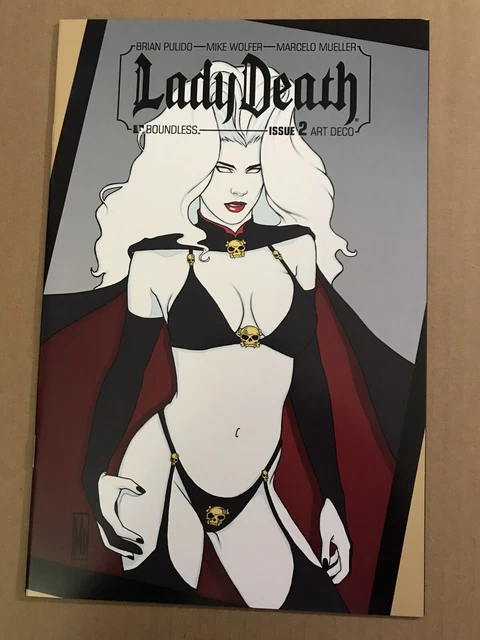Lady Death 2 Art Deco Variant 2019 Boundles Brian Pulido Mike Wolfer Evil Ernie
