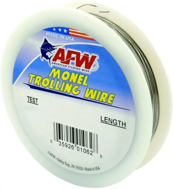 14 AFW TOOTH PROOF STAINLESS STEEL LEADER WIRE 218 LB 30' -.Diam