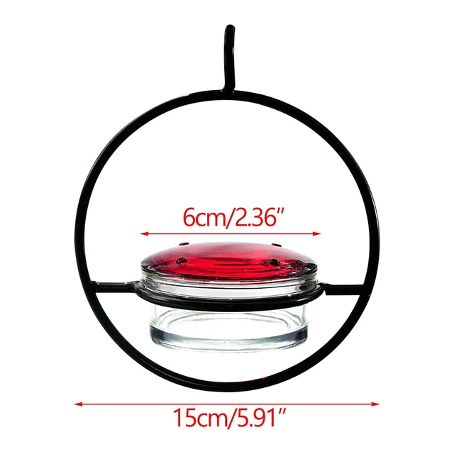 (1 pz) Alimentatore da appendere in plastica leggera e pratica facile da pulire