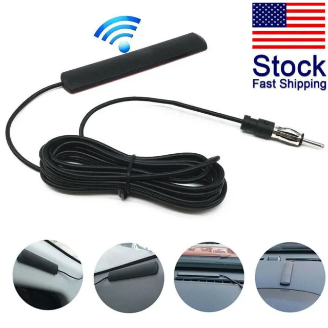 Car Interior Hidden Amplified Antenna Electronic Stereo AM/FM Radio Universal