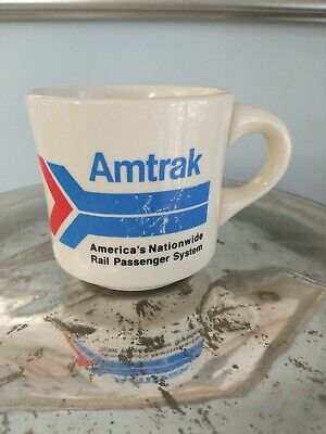 Vintage Amtrak America’s Nationwide Rail Passenger System Train Coffee Cup Mug