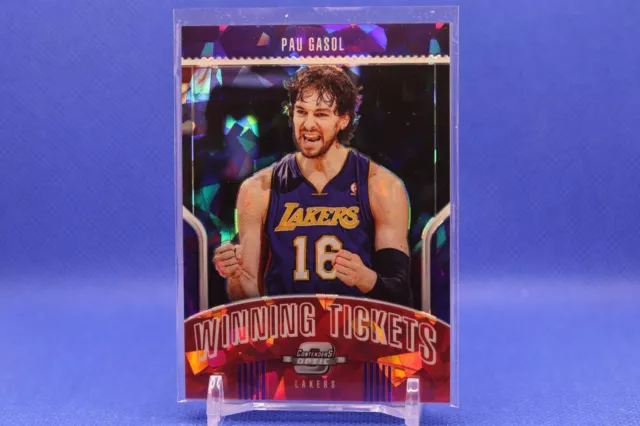 2018 Contenders Optic - Pau Gasol #7 - Winning Tickets Red Cracked Ice Prizm