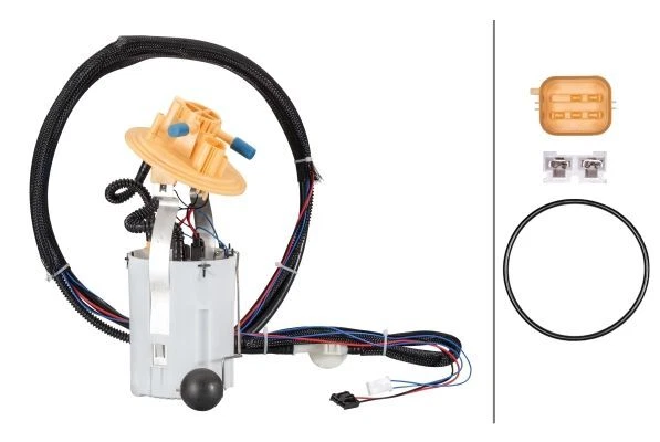 Pompa Carburante Elettrica HELLA 8TF 358 146-301 - Con Connettore A Crimpatura, Per Mercedes SLK R170