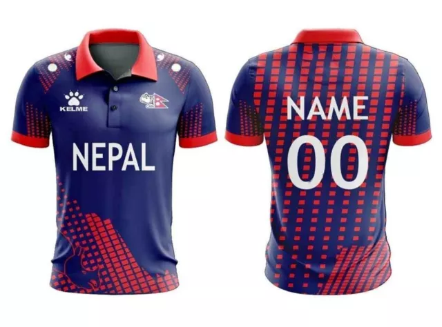 Nepal Cricket World cup 2023 Team Jersey Shirt Top Polo Replica