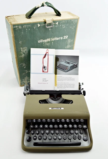 OLIVETTI LETTERA 22 1958 Pubblicita' Vintage Macchina Da Scrivere