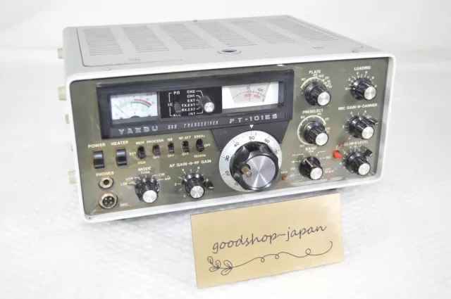 YAESU FT-101ES 100W Radio Ham Radio Transceiver 27Mhz Crystal Oscillator Tested