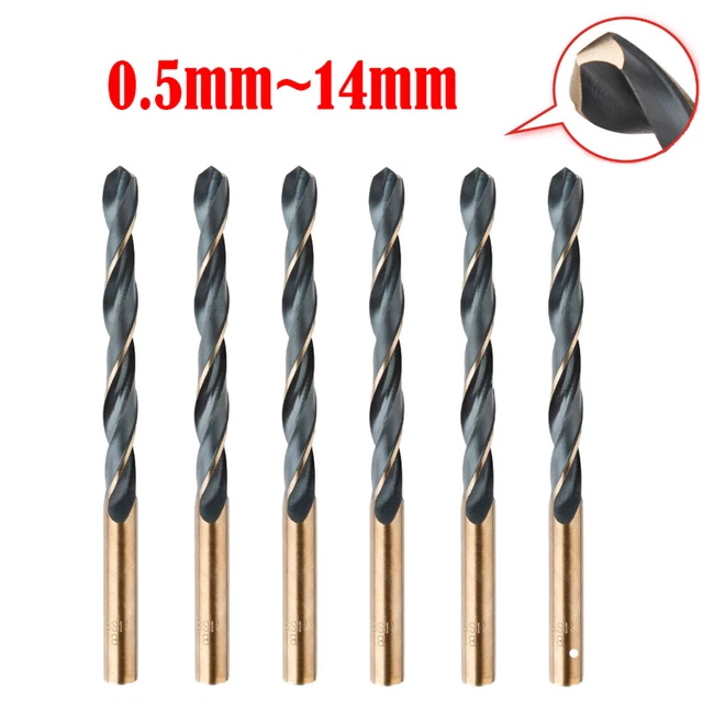 HSS Cobalt Drill Bit 0.5mm-14mm Straight Shank Electrical Tool Twist Drilling