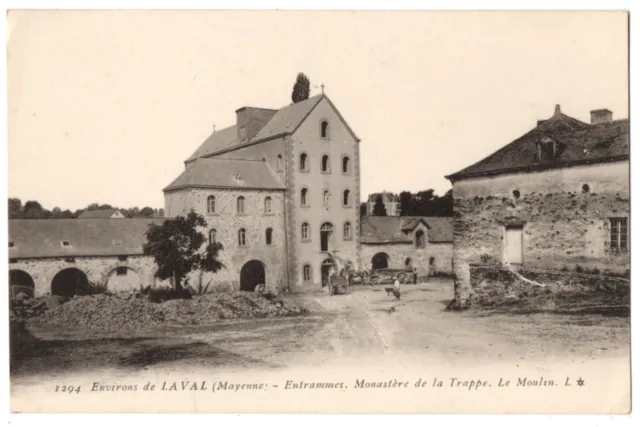 CPA 53 - ENTRAMMES (Mayenne) - 1294. Monastère de la Trappe. Le Moulin