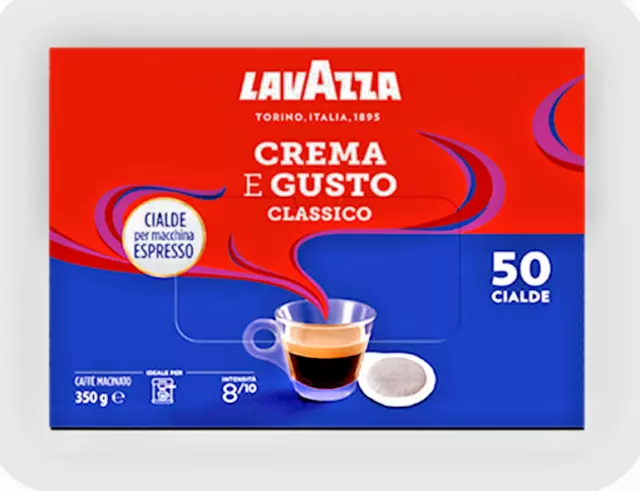 PROMO 200 CIALDE CAFFè LAVAZZA FILTRO CARTA ESE 44 mm CREMA E GUSTO  (LCCeG)