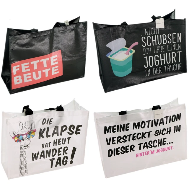 EINKAUFSTASCHE TRAGETASCHE TASCHE einkaufen Sprüche Spruch lustig