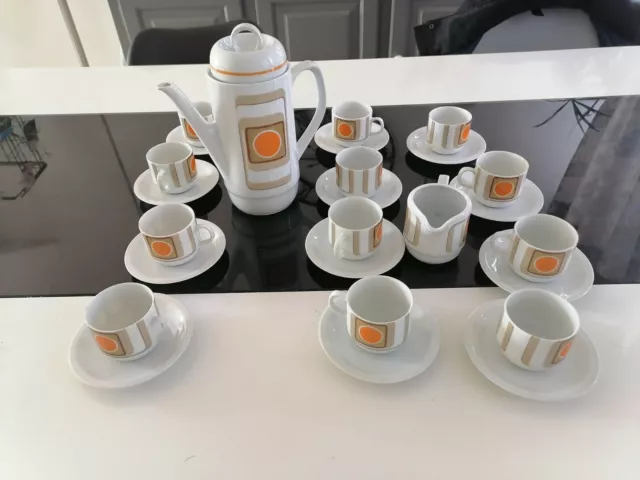 Service à café en porcelaine bareuther  14 pièces 1970 waldsassen  143