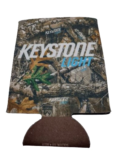 Real Tree Camo Camouflage Keystone Light Beer Can Koozie Can Cooler NEW