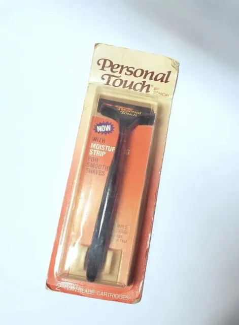 Vintage Schick Personal Touch Women's Twin Shaving Razor Handle Plus 2 Blades