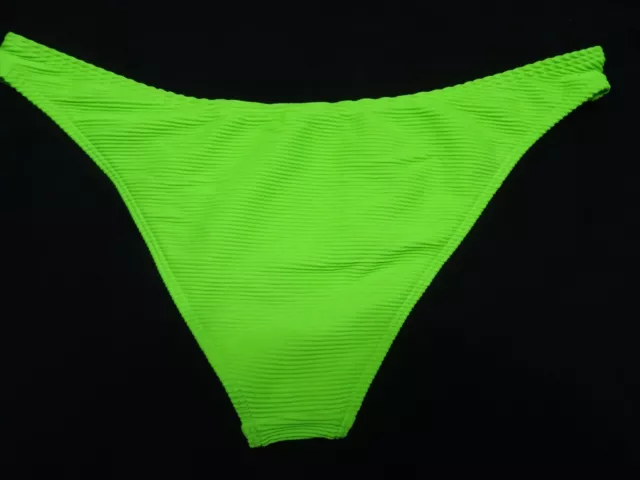 Bundle/Joblot 6 x Topshop Size 12 Neon Green High Leg Ribbed Bikini Bottoms 3