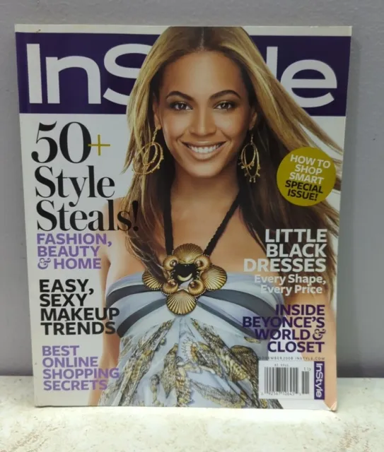 InStyle Magazine Nov 2008 Beyoncé World Closet Lena Headey Beyonce Makeup Shop