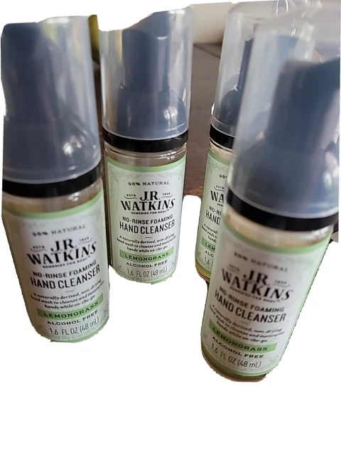 Lote de 4 limpiadores de manos sin enjuague J.R. Watkins 1,6 fl oz