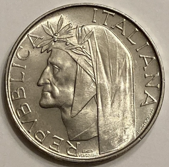 500 LIRE ARGENTO Moneta SPL EUR