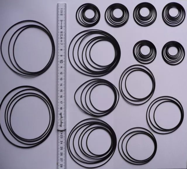 80 Stück Rundriemen, Riemensortiment, Riemenset, Quality round rubber belt kit