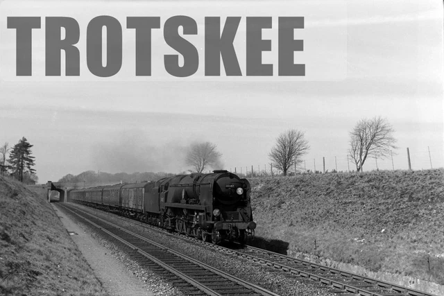 NEGATIVE BR BRITISH Railways Steam Loco 34087 Clas WCBB Hinton Admiral ...