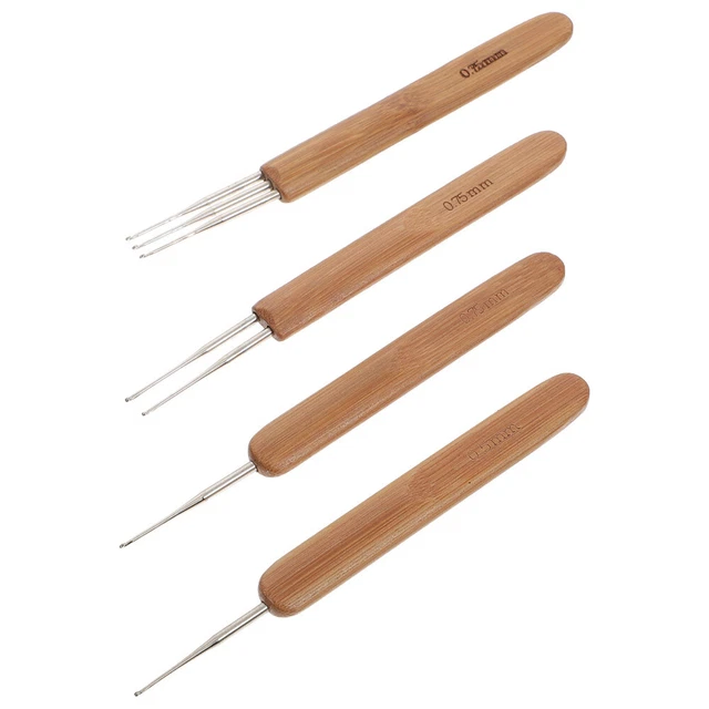 4 Pcs Dreadlock Crochet Threader Pulling Hooks Tools Pliers Needle Modeling