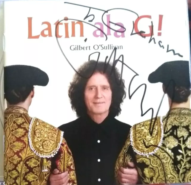 Signed Gilbert O'Sullivan Latin Ala G! CD Autograph