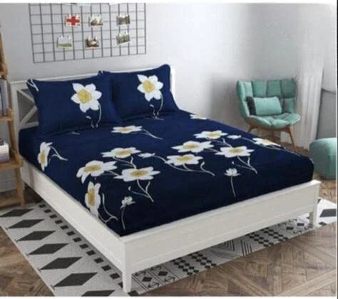 Lot de 1 drap de lit double avec 2 taies d'oreiller gratuites | Mélange de...