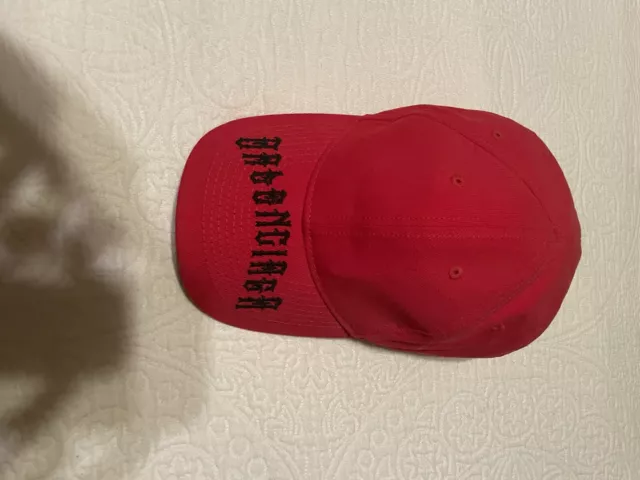 BALENCIAGA CAP RED Tattoo Print Authentic Hat
