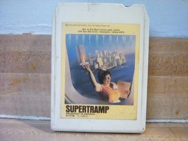 Supertramp "Breakfast In America" 8 track tape REBUILT