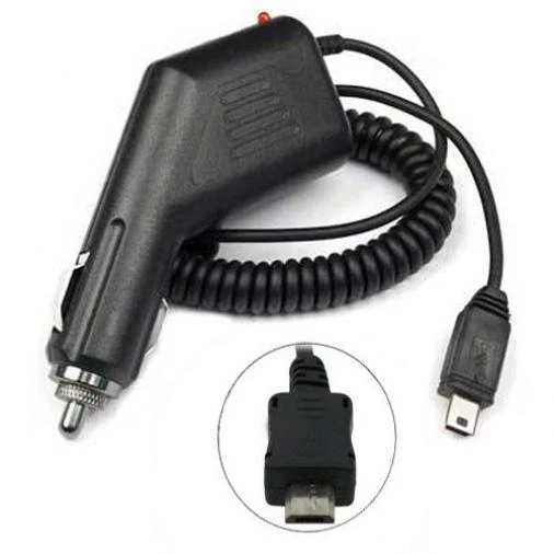 CAR CHARGER MICRO-USB COILED CABLE POWER ADAPTER DC SOCKET for PHONES & TABLETS
