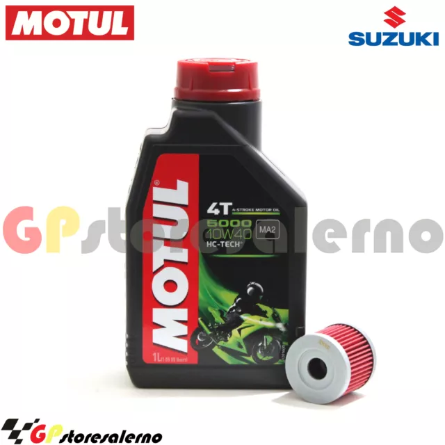 Kit Tagliando Olio + Filtro Motul 5000 10W40 1Lt Suzuki 150 Uc Epicuro 2001