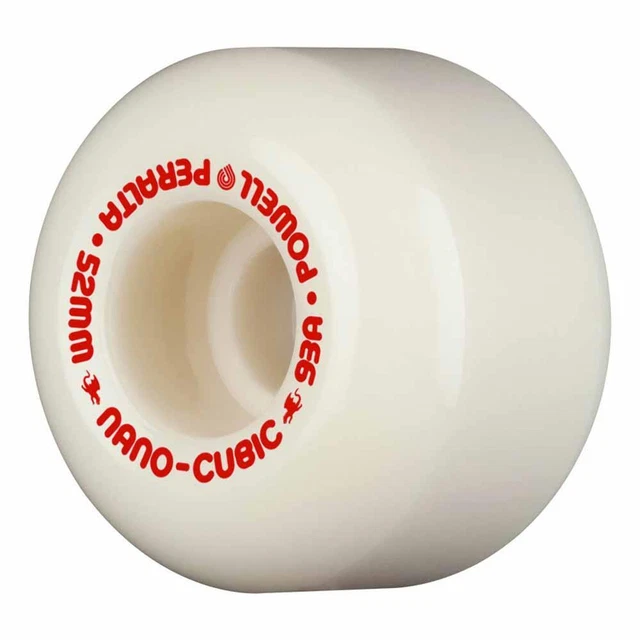 Powell Dragon Formula 93A Skateboard Wheels Off White AA Nano Cubic 52mm x 36mm