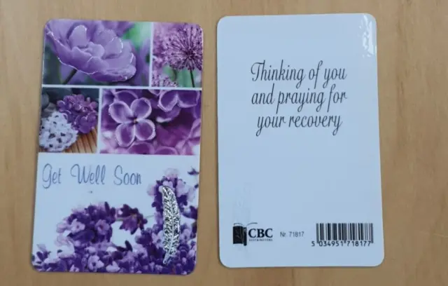 Religous Holy Card / Prayer Card : Get Well Soon