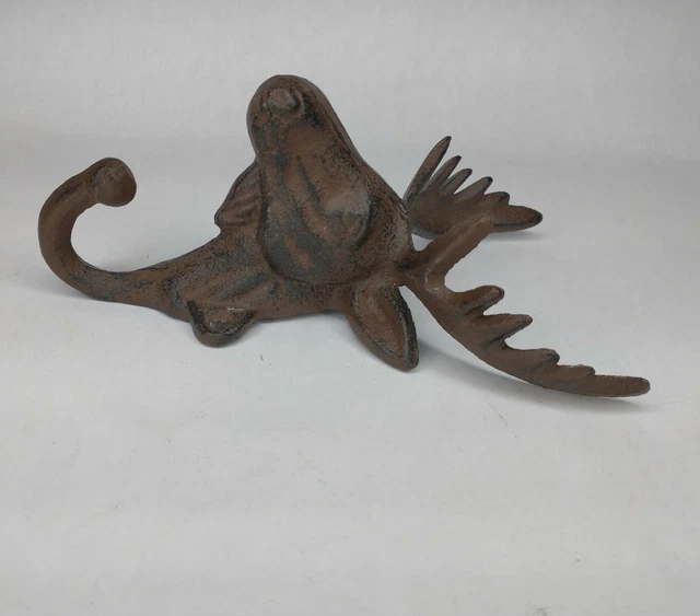 Cast Iron Moose Wall Hanging Coat Hook 3