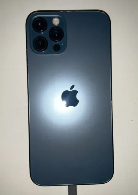 Apple iPhone 12 Pro 256GB Pacific Blue UNL Working(no FaceID/screen popping)
