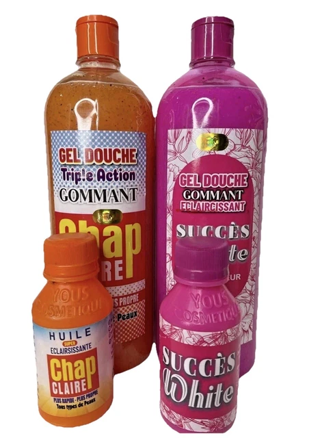 Gel Douche Ultra Blanchissant & Exfoliant Chap Claire - 1L, Anti-imperfections