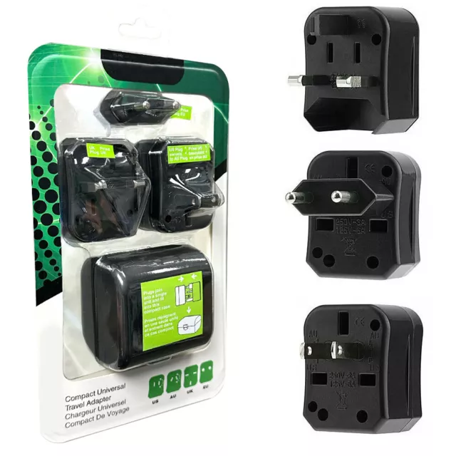 4in1 International Travel Plug Power Adapter Detachable Universal Converter Kits