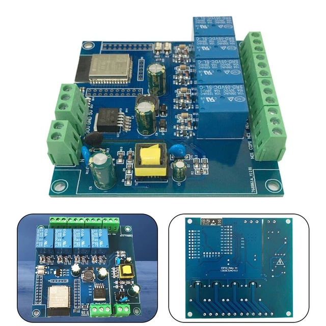AC220V/DC5-30V RELAY MODULE Development Board Equipped With ESP32-WROOM ...
