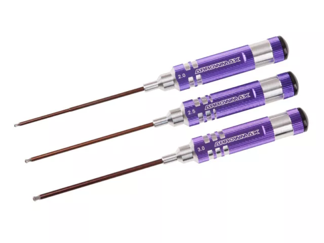 Arrowmax Innensechskantschlüssel mit Kugelkopf Set # Purple Standard