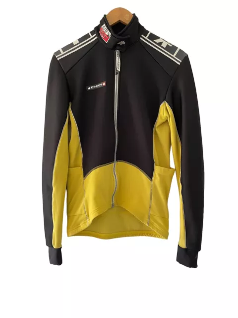 Assos Medium Yellow Handmade Prosline Thermal Air Block Cycling Jacket